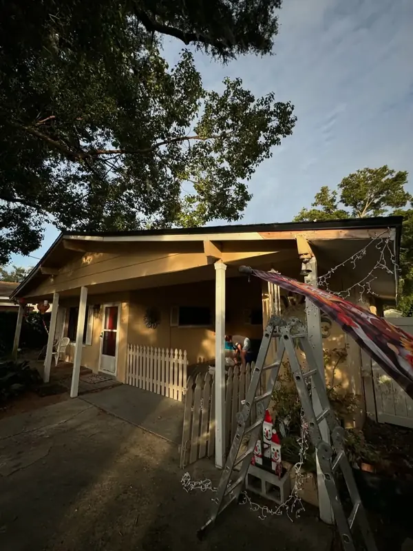 Porch install — permanent outdoor lighting in Orlando
