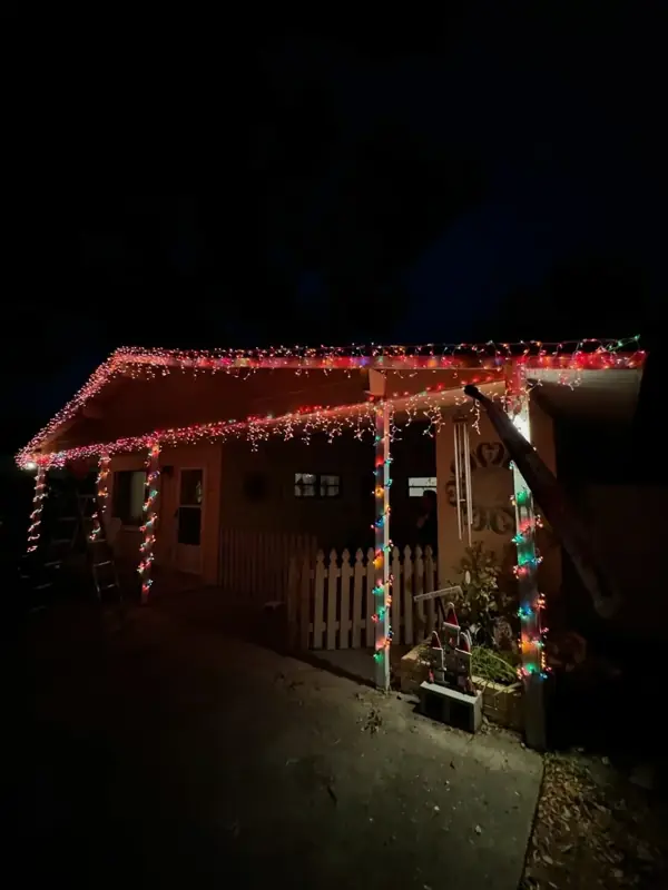 Multicolor porch lighting