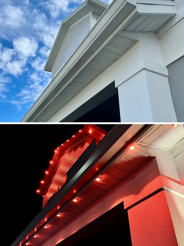 Red mode — permanent outdoor lighting in Orlando
