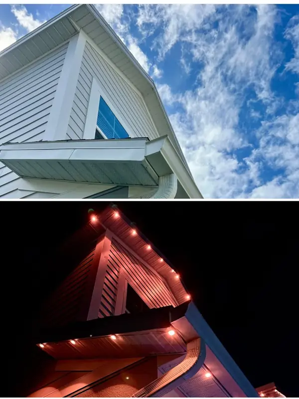 Red mode — permanent outdoor lighting in Orlando